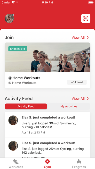 My Active App Screenshot