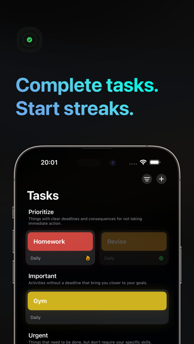 Screenshot #1 pour Streaks: Habit Tracker
