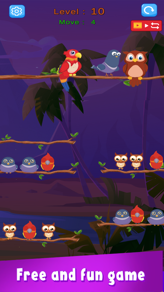 #4. Baby bird sort : color puzzle (iOS) Bởi: OMAR TIKDAM