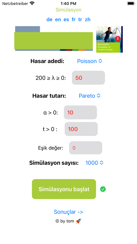 #6. Actuarial Simulation 2-base (iOS) 由: Thomas Schmidt