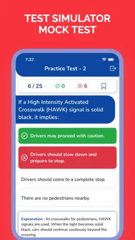 Game screenshot Colorado CO DMV Permit Test apk