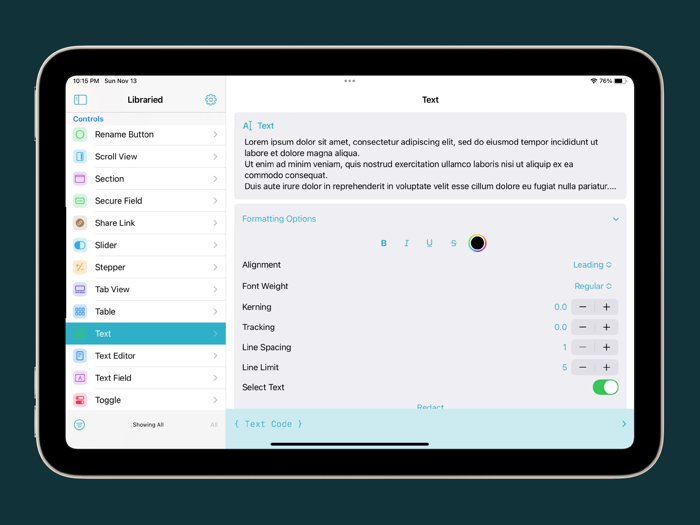 Libraried UI Components