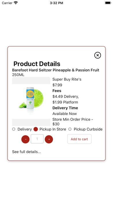 1800Spirits - Alcohol Ordering Screenshot