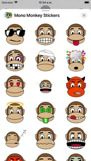 mono monkey stickers iphone screenshot 1