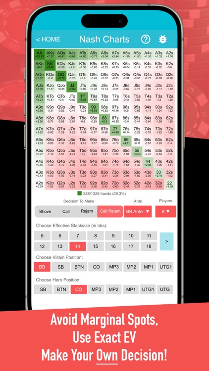 Preflop+ Poker GTO Nash Charts screenshot-6