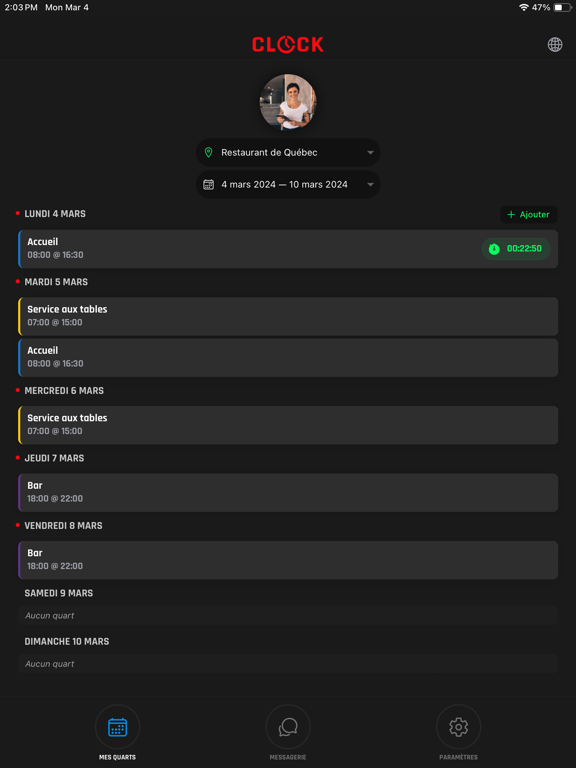 Screenshot #5 pour CLOCK par RESTOCK