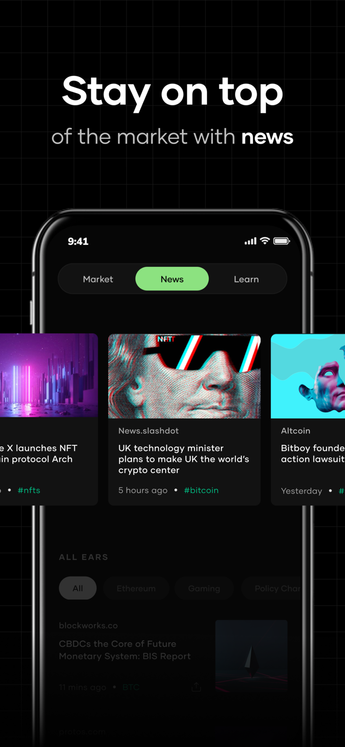 Flint Earn Crypto BTC ETH