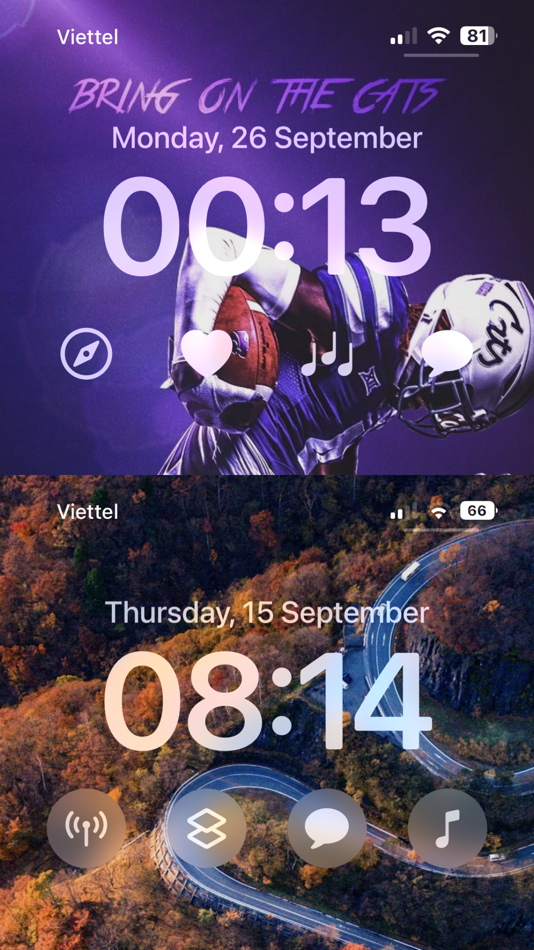 #2. App Launcher Lockscreen Widget (iOS) By: MAX COOL CO., LTD