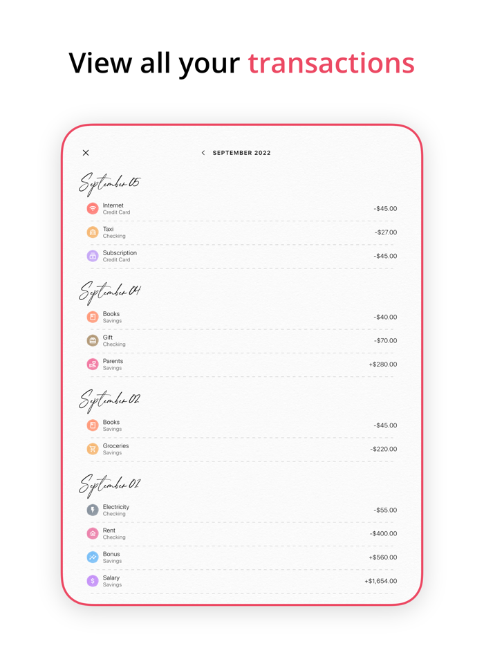 Budget Planner App - Fleur