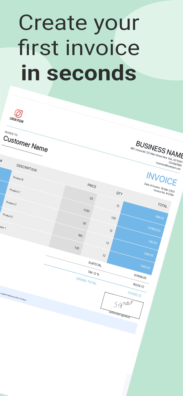 Invoice And Estimate Maker