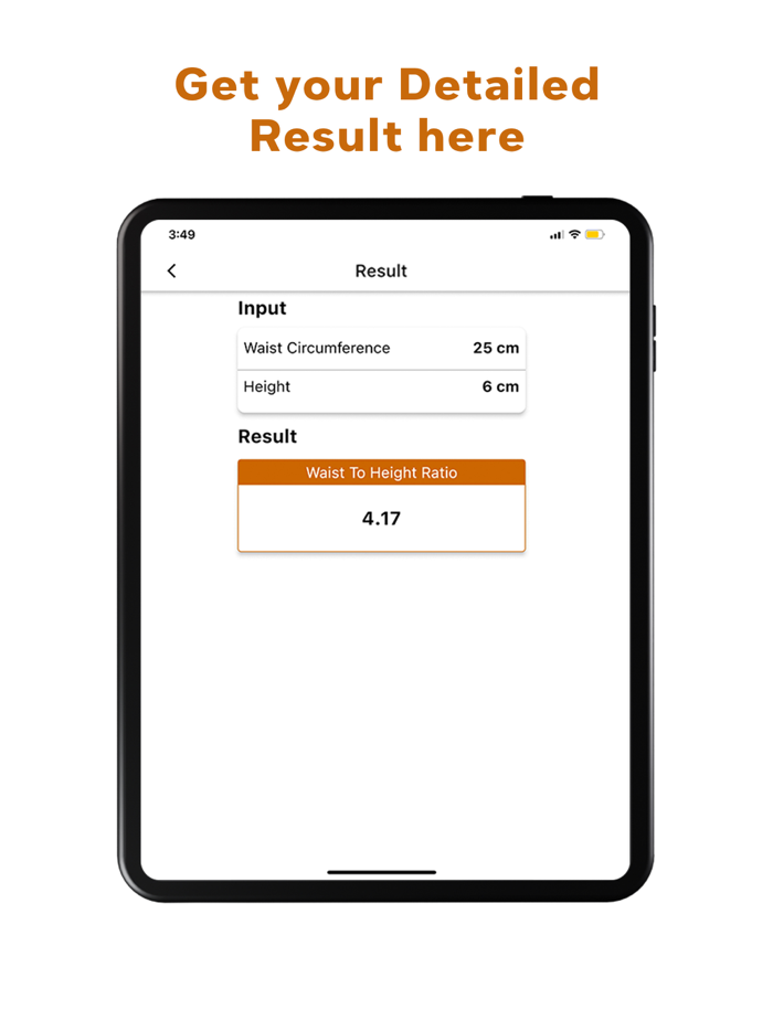 Waist To Height Ratio Calcul