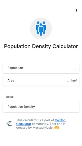 Game screenshot Population Density Calculator mod apk