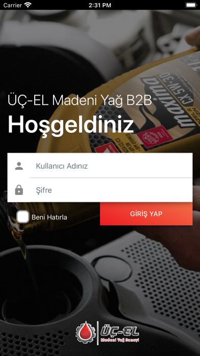 ÜÇEL Bayi Portalı Screenshot