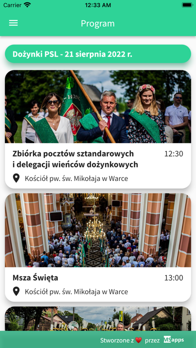 PSL Wydarzenia Screenshot