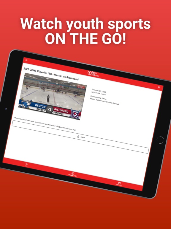 Sport Live Streams iPad screenshot 3 - Sports app