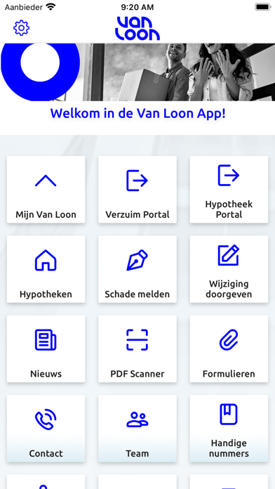 Van Loon Assurantiën Screenshot