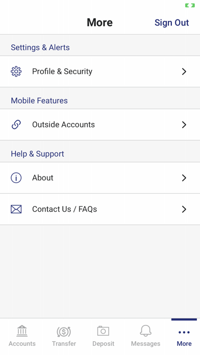 Southwest National Bank Screenshot