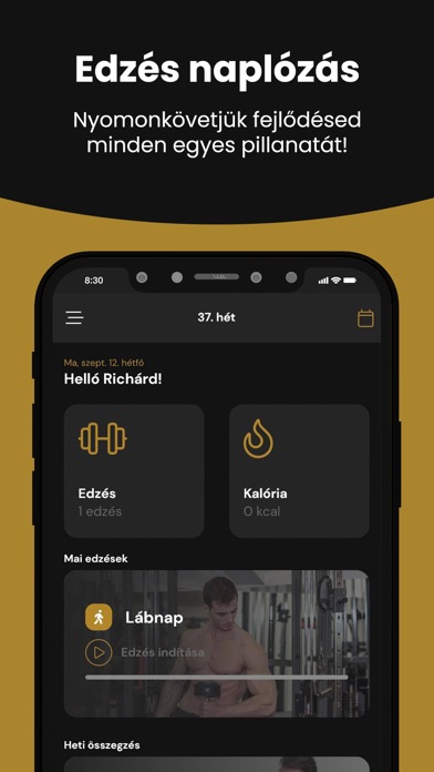 I-Trainer: Személyi Edző App Screenshot