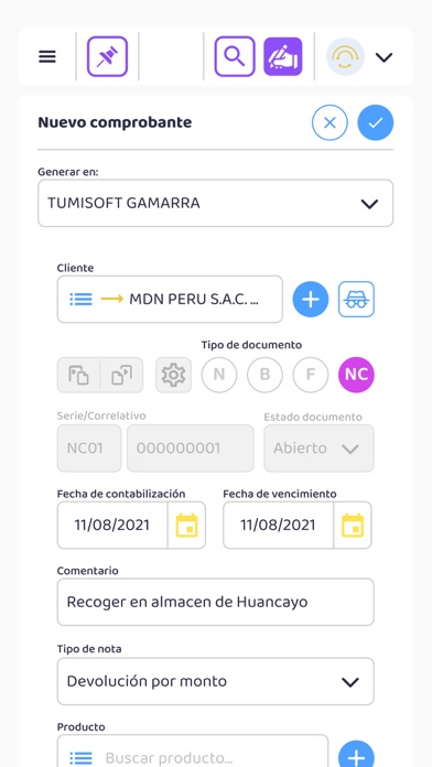 TumiSoft - Gestión de negocios Screenshot