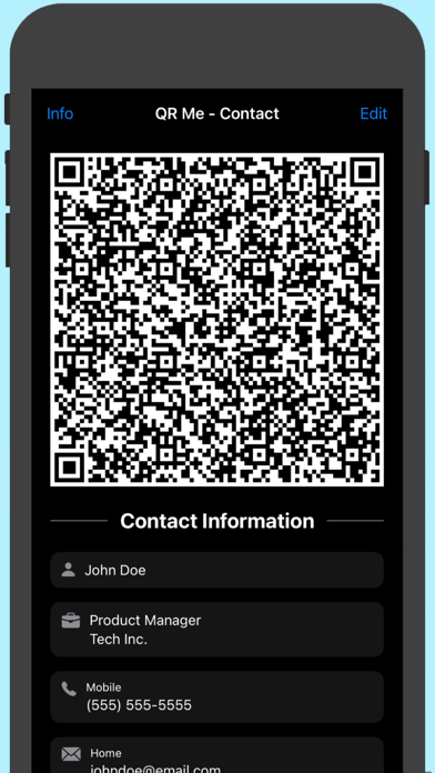 QR Me - Contact Screenshot