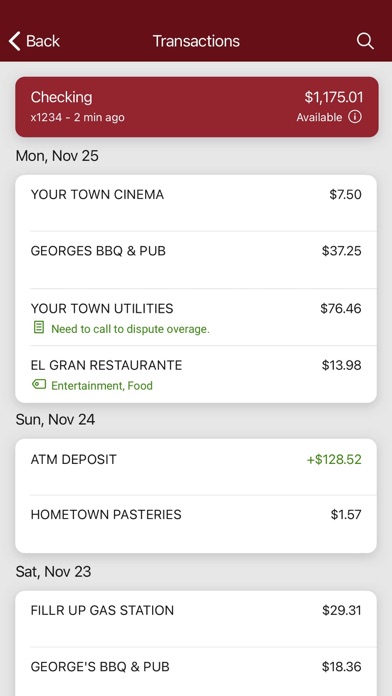 First Century Bank Screenshot