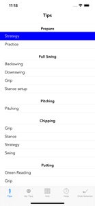 Golfmaster Tips screenshot #1 for iPhone
