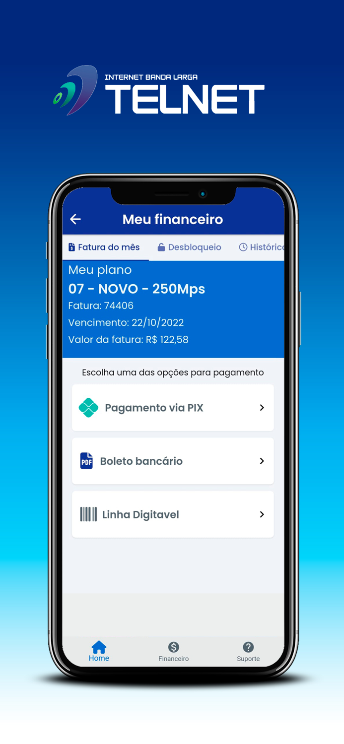 Telnet Telecom - App Cliente