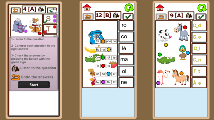 French Words Letters School