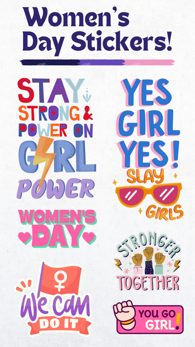 Women's Day Sticker Set 2024 Screenshot