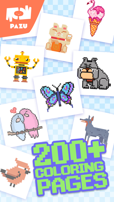 Pixel coloring games for kids Screenshot