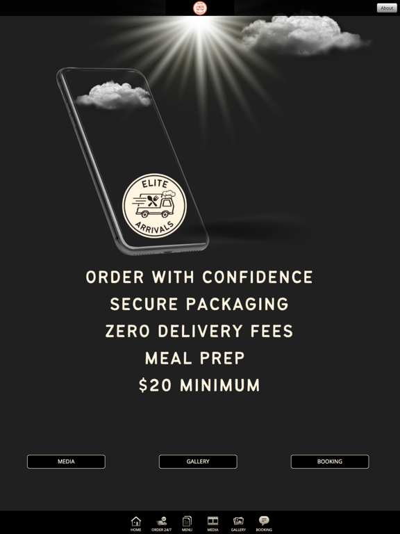 ELITE ARRIVALS iPad screenshot 1 - Food & Drink app