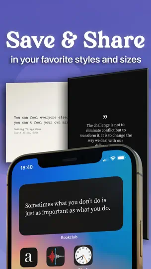 Capture d'écran de Bookclub: Daily Book Quotes sur iPhone 3