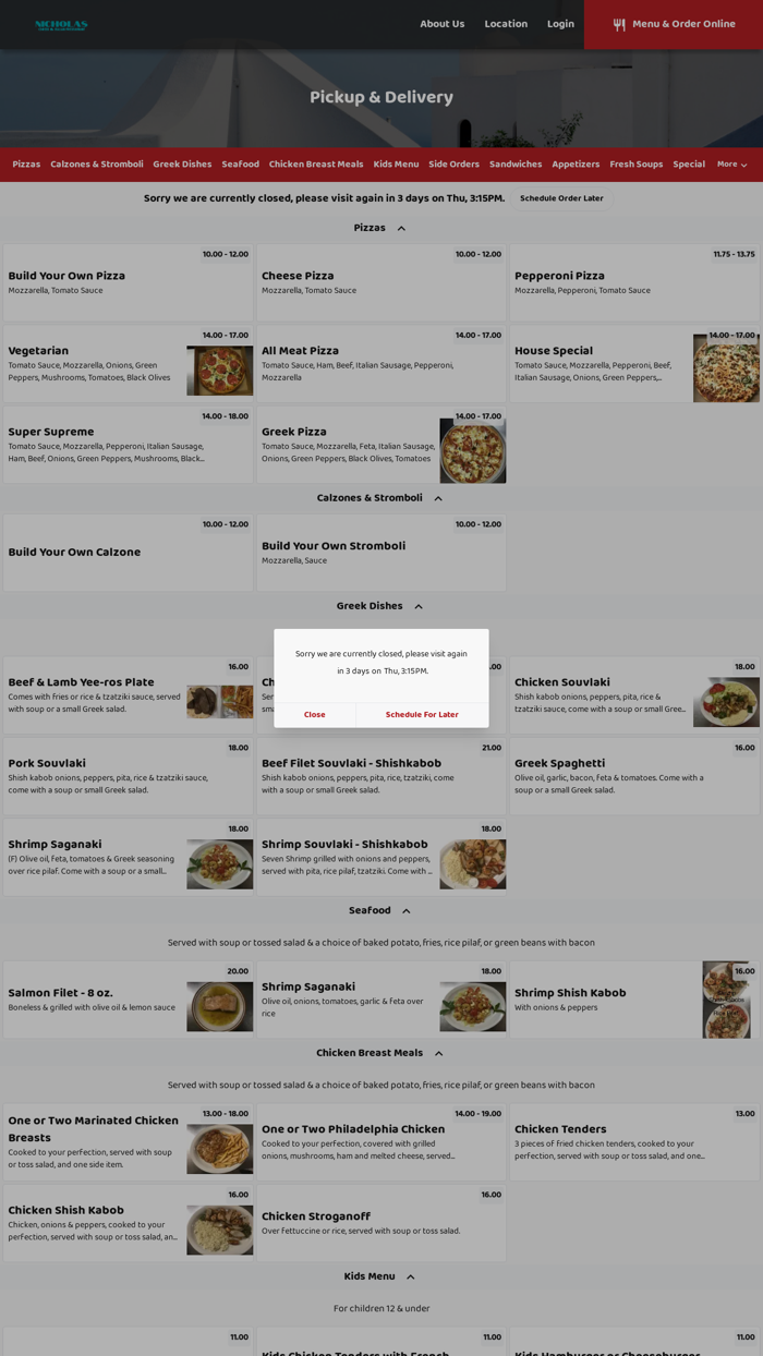 Nicholas Greek and Italian