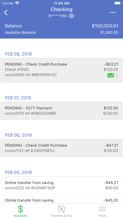 TMH Federal Credit Union Screenshot