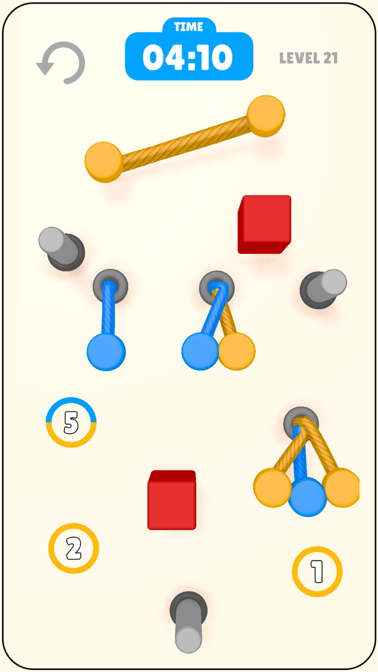 #8. Rope Connect Puzzle (iOS) By: Mert Yilmaz