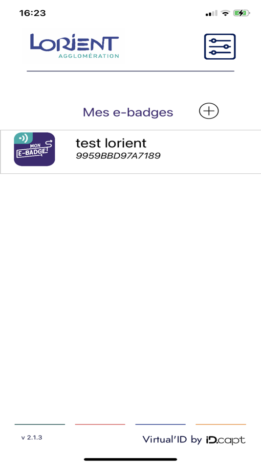 #1. Mon e-badge (iOS) 来自: Lorient Agglomeration