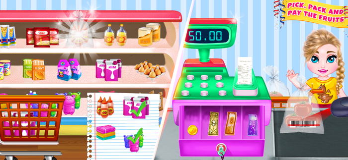 Supermarket FunGame For girls