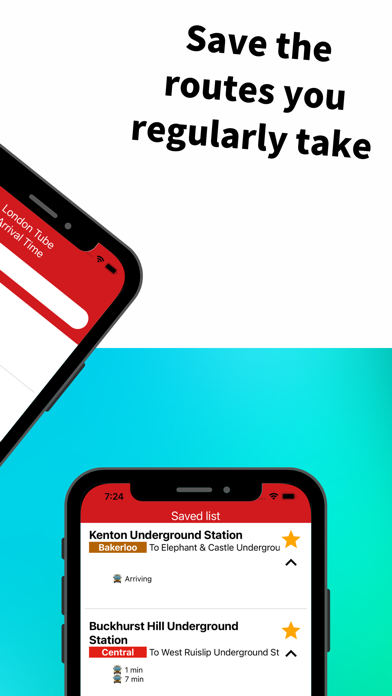 London Tube Arrival Time Screenshot