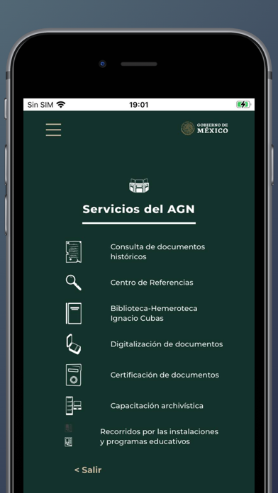 Archivo General de la Nación Screenshot