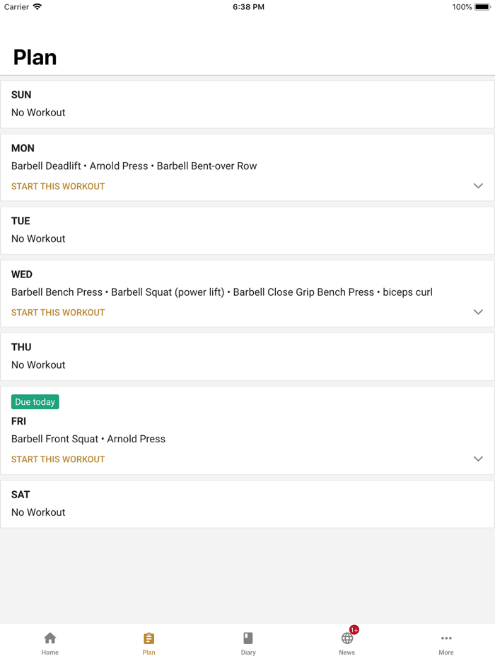 Valor Sports Performance App