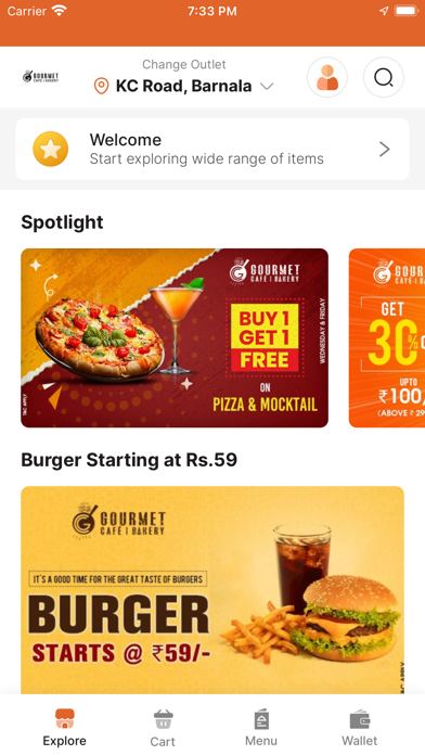 Gourmet Cafe & Bakery Screenshot