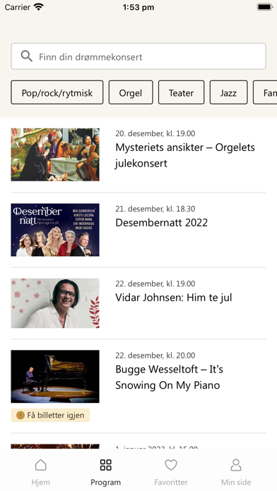Stavanger konserthus IKS Screenshot
