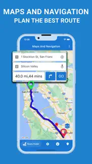 gps route finder & voice maps iphone screenshot 2