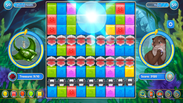Match Treasures Puzzle Games