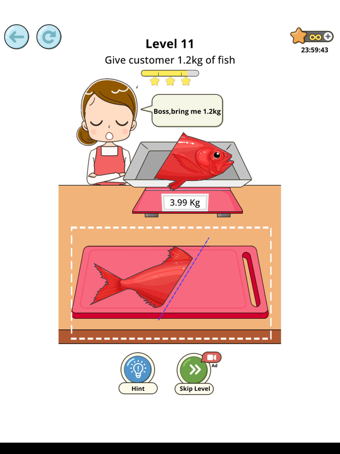 Food slicing Cutting Puzzle