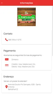 pizzaria a portuguesa iphone screenshot 2