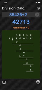Division Calculator screenshot #1 for iPhone