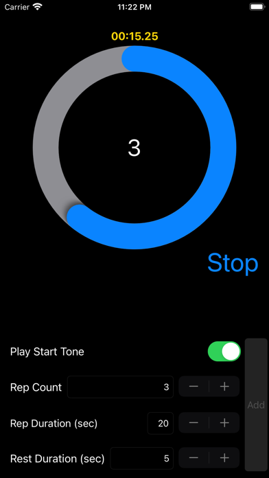 Rep Timer Screenshot