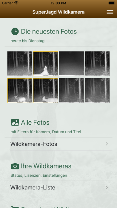 SuperJagd Wildkamera Screenshot