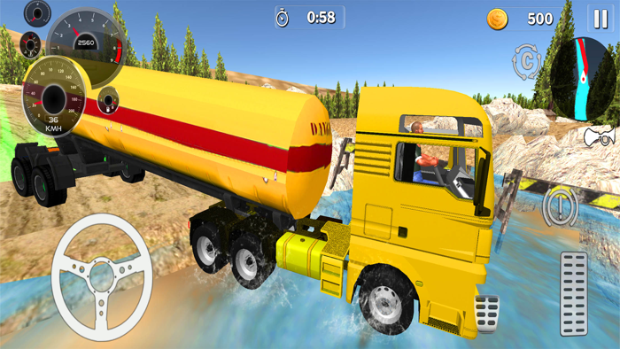Oil Tanker Fuel Transporter 3D